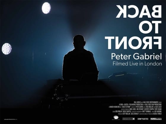 Espectacular trailer del Back To Front de PETER GABRIEL. Filmed Live in London