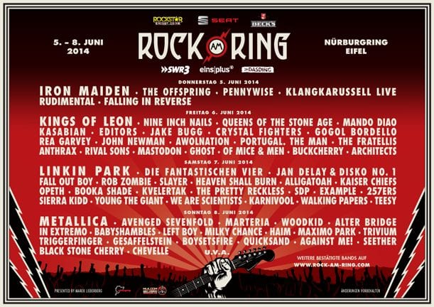 IRON MAIDEN – Rock Am Ring 2014 : Vídeo completo del concierto y setlist
