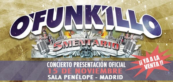 El sábado arranca la gira de O’FUNKILLO en Madrid