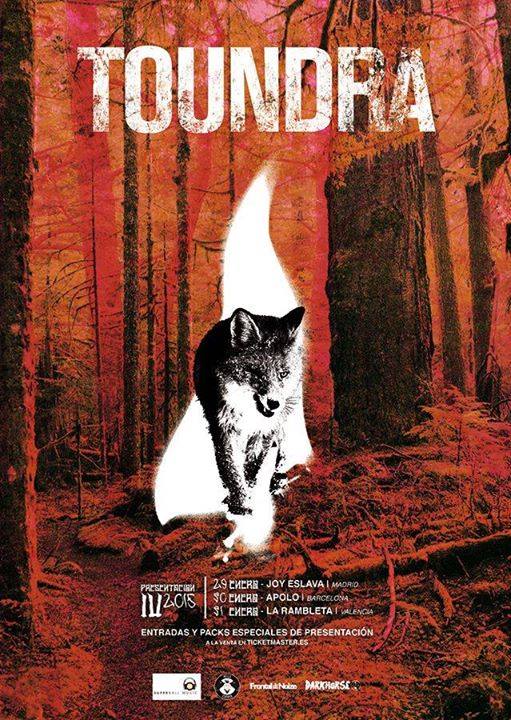 Se anuncian los teloneros de los primeros conciertos de TOUNDRA en 2015
