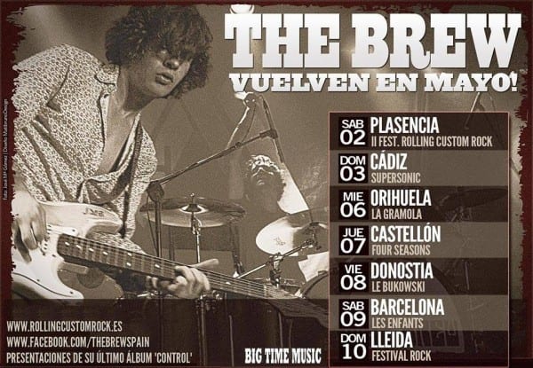 THE BREW vuelven de gira por España en mayo