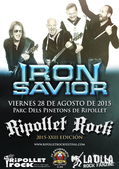 IRON SAVIOR y RON DE KAÑA son las primeras confirmaciones del Ripollet Rock Festival 2015