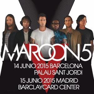 MAROON5 – Barcelona. Palau Sant Jordi. 14/06/2015: Crónica y setlist
