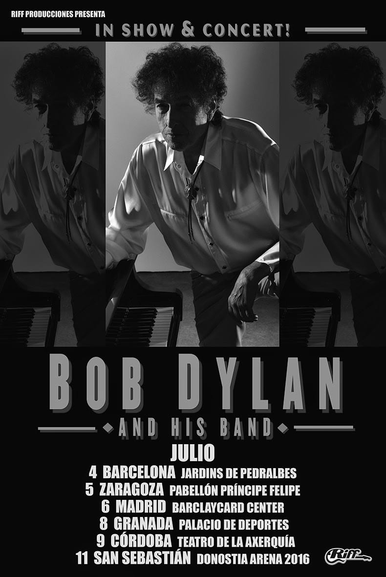 Crónica del concierto de BOB DYLAN en Granada, en el Palacio Municipal de Deportes. Julio 2015
