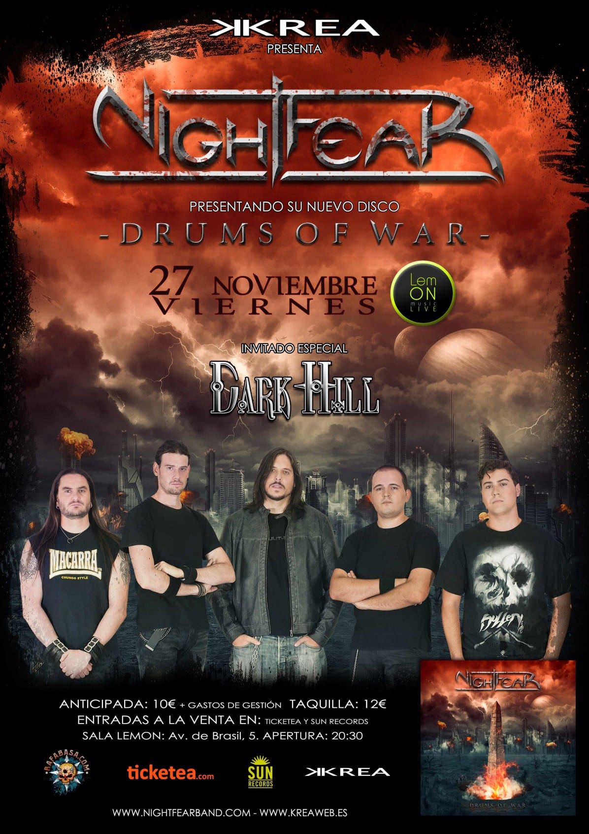 «Drums of war»es el nuevo disco de NIGHTFEAR