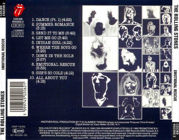 THE ROLLING STONES – Emotional Rescue (1980)