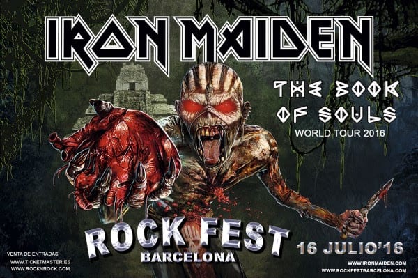 IRON MAIDEN cabeza de cartel del Rock Fest Barcelona 2016