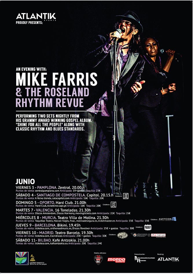 Mike Farris and The Roseland Rhythm Revue de gira por España en junio