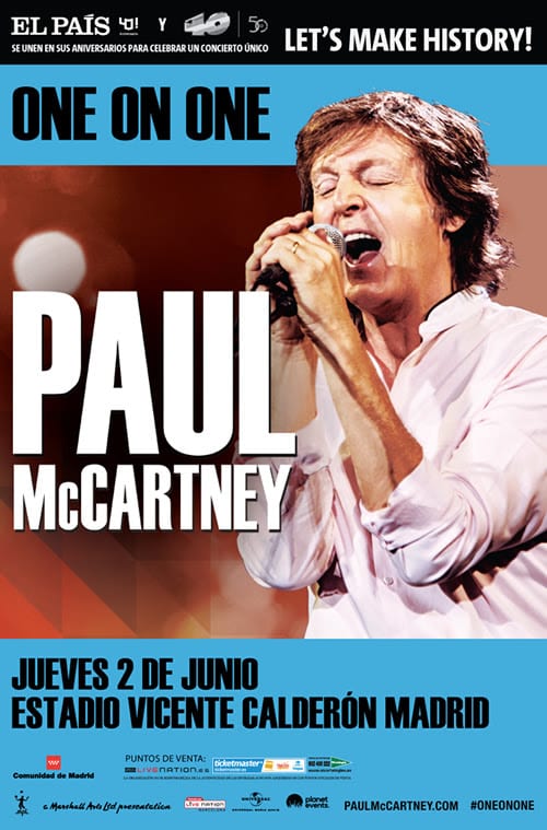 PAUL McCARTNEY en Madrid el próximo mes de junio