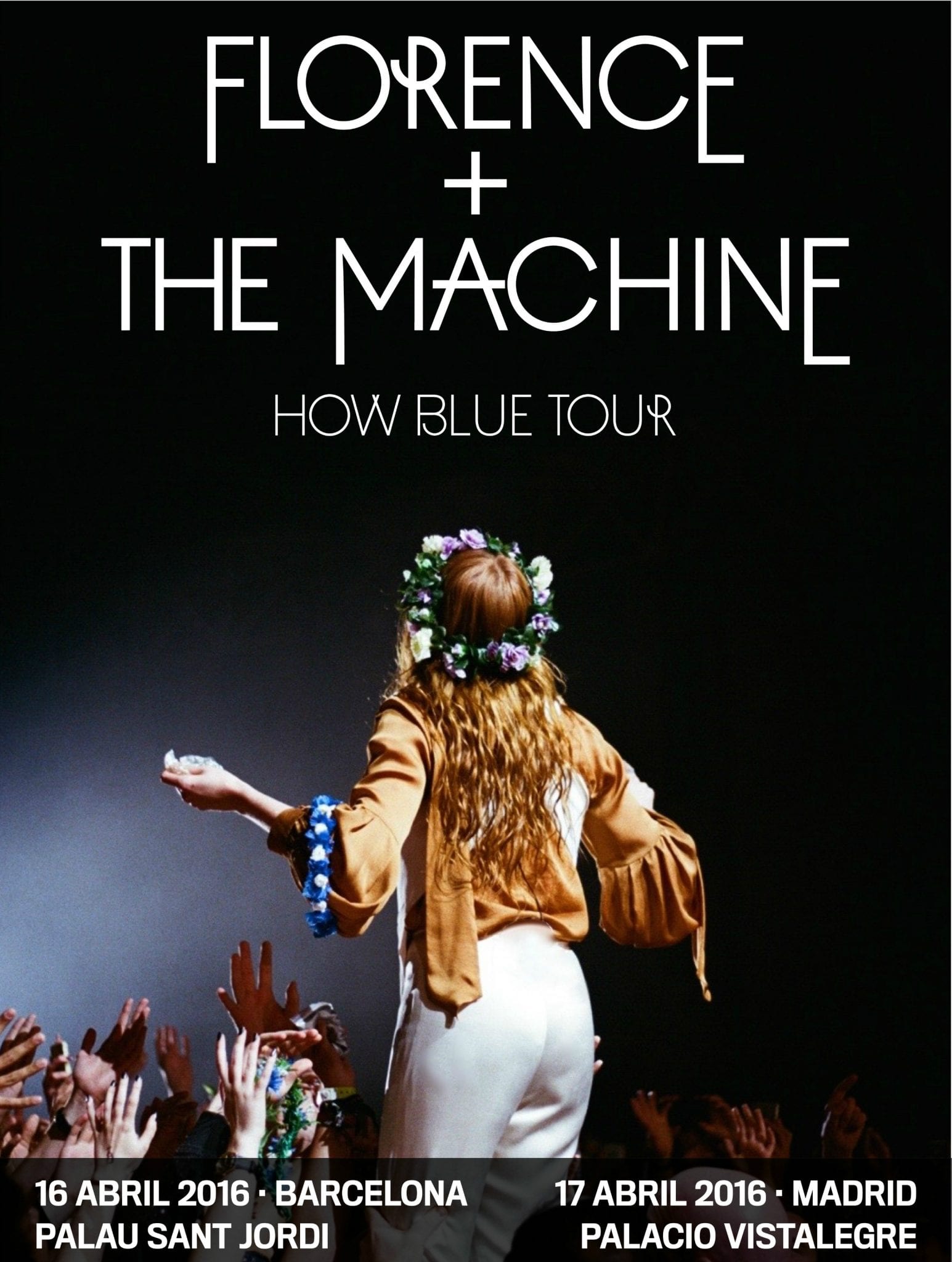 Crónica del concierto de Florence + The machine, 16-04-2016, Barcelona, Palau Sant Jordi