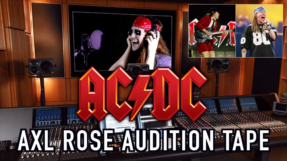 Un ‘impersonator’ (Jonathan Rogler) Axl cantando los temas de AC/DC