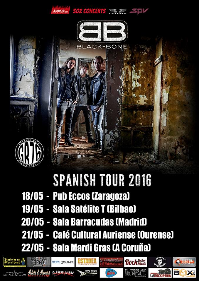 Finalmente, BLACK-BONE realizarán cuatro fechas durante su primera gira española