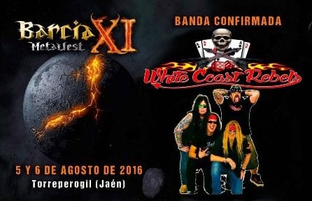 White Coast Rebels confirmados en el Barcia Metal Fest de Torreperogil