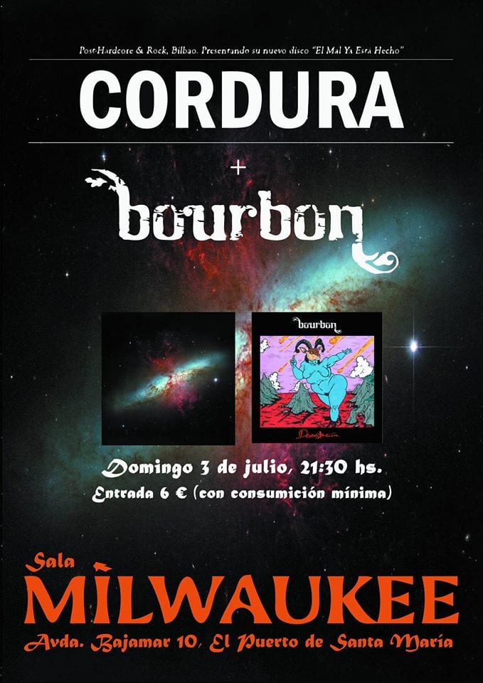 BOURBON + CORDURA, el domingo 03/07 en El Puerto de Santa María