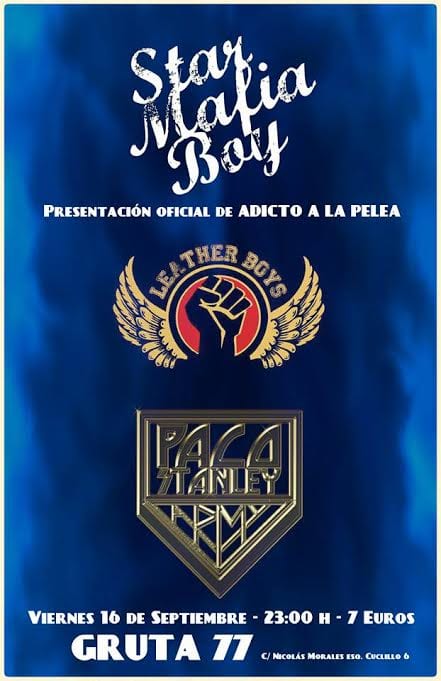 STAR MAFIA BOY  presentando su flamante Adicto a la pelea en Madrid el próximo día 16
