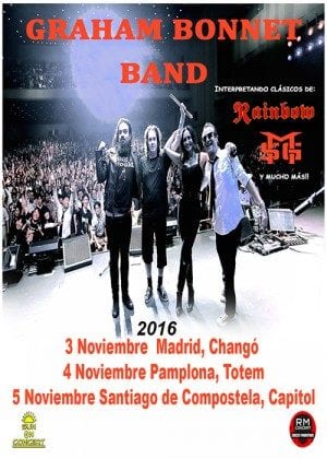 GRAHAM BONNET de gira por España en noviembre