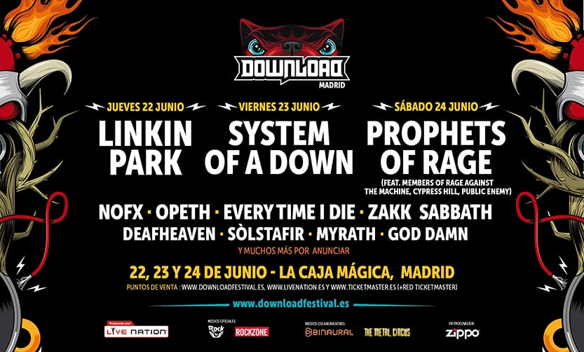 El Download Festival añade un tercer día y confirma nuevos cabezas de cartel
