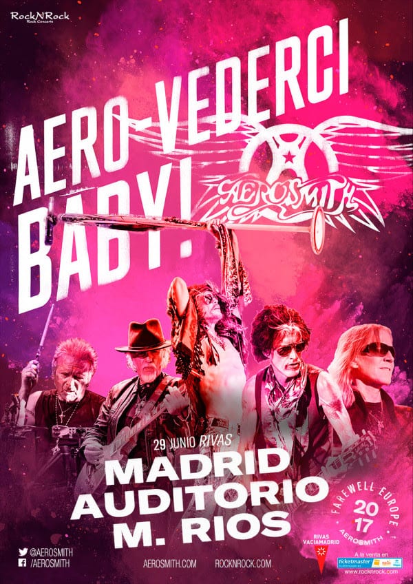 AEROSMITH Se despide en Madrid y en ROCK FEST Barcelona