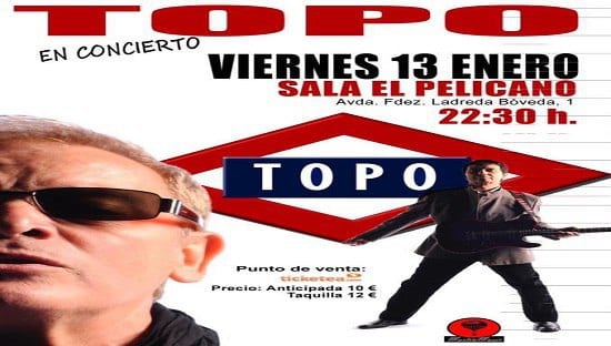 Crónica de Topo + Bourbon en Cádiz 13/01/17 Sala El Pelícano