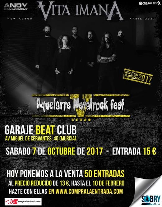 Aquelarre MetalRock Fest V en Murcia en octubre