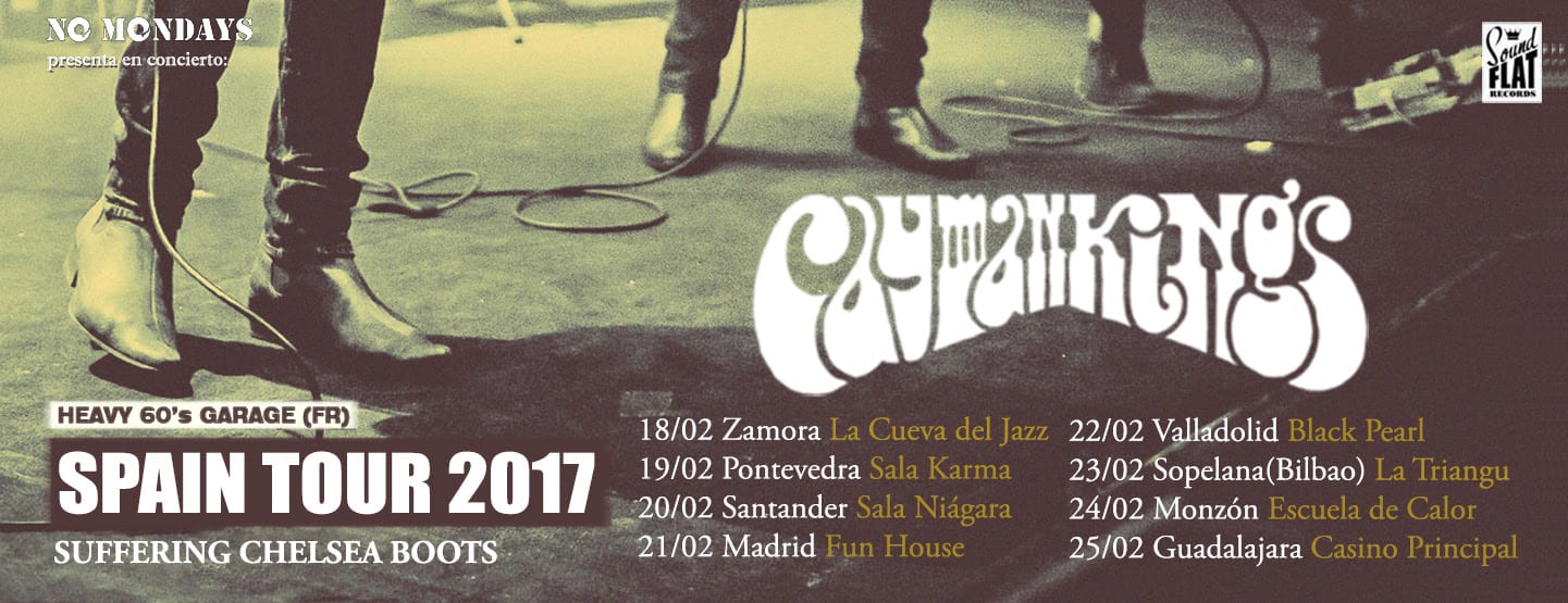 Cayman Kings – Organ Fuzz Garage band from Lille (Francia) de gira por España en febrero