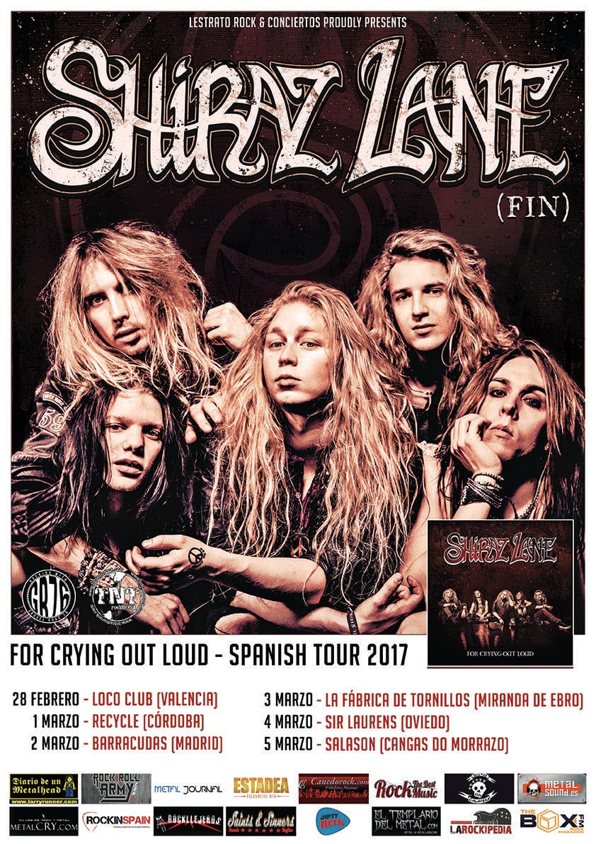 Shiraz Lane, la nueva sensación del hard rock escandinavo, de gira por España