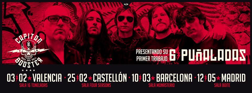 CAPITAN BOOSTER + POW POW POWS en Castellón el próximo sábado