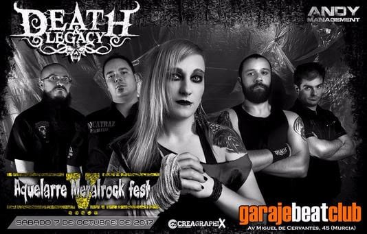 Death & Legacy es la 6ª confirmación del Aquelarre MetalRock Fest V