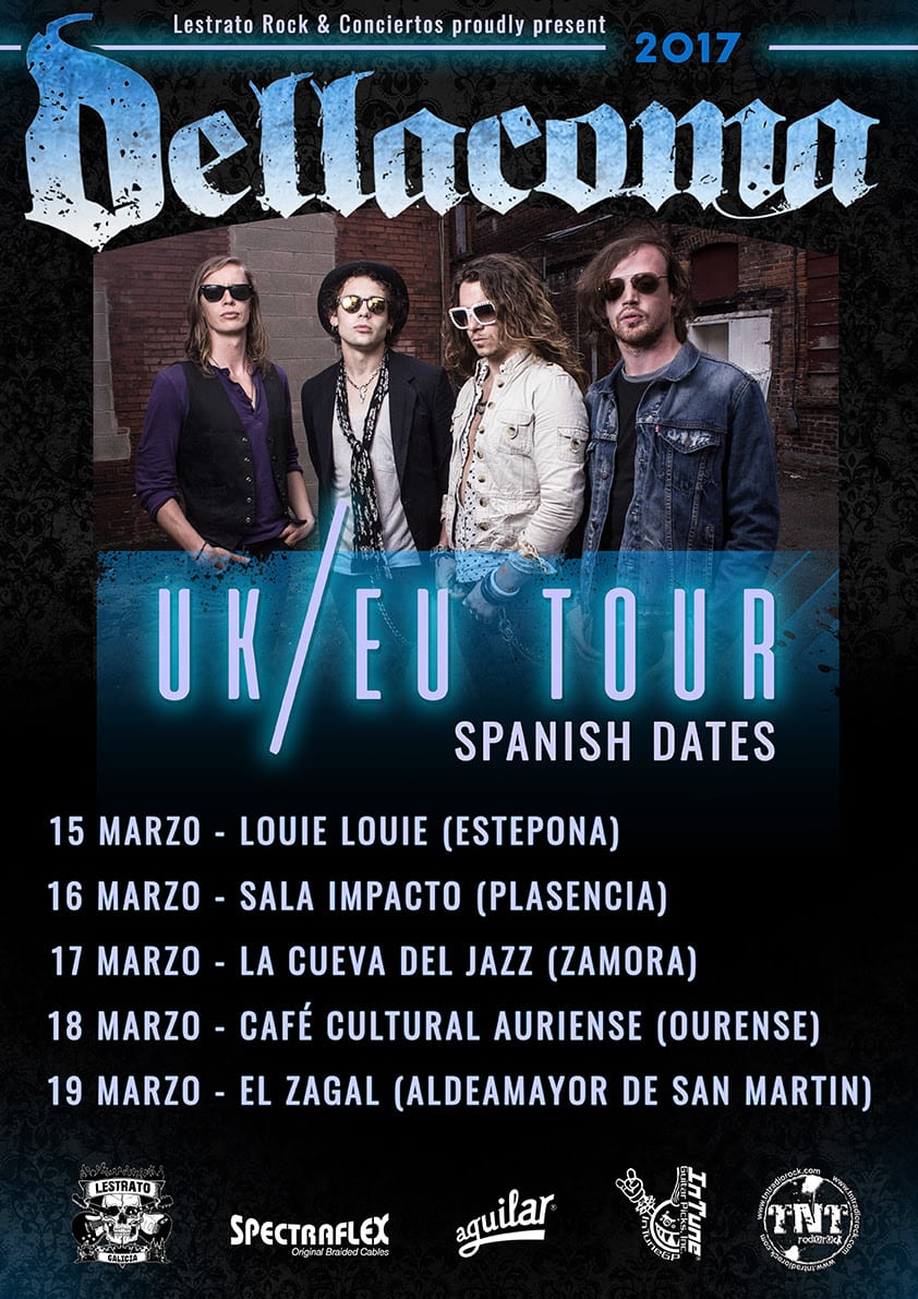 Los australianos DELLACOMA de gira por España en marzo