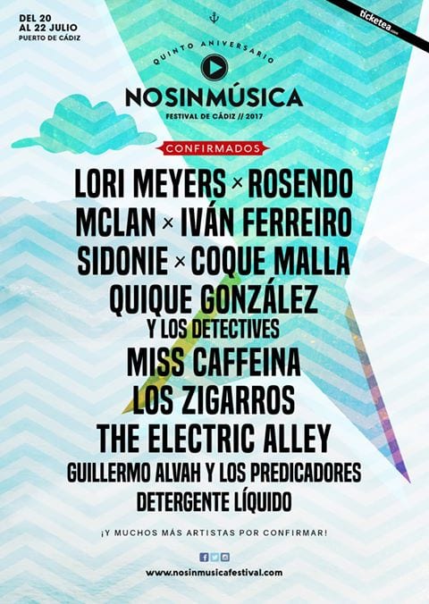 El festival NO SIN MÚSICA anuncia a ROSENDO, THE ELECTRIC ALLEY e IVAN FERREIRO