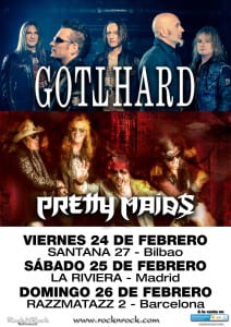 Cancelados los conciertos de GOTTHARD y PRETTY MAIDS de Madrid y Barcelona