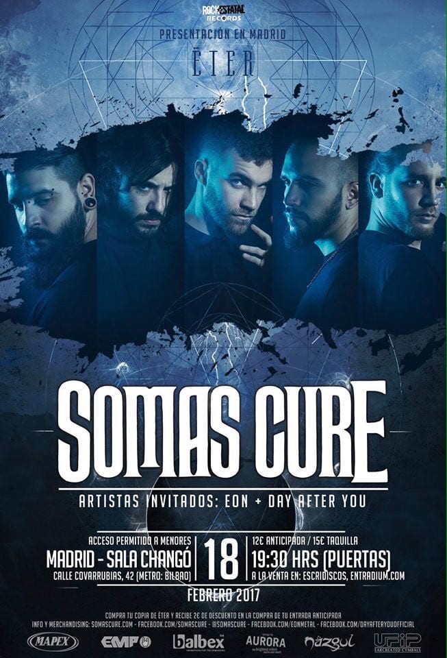 Somas Cure + EON + Day After el próximo sábado en Madrid