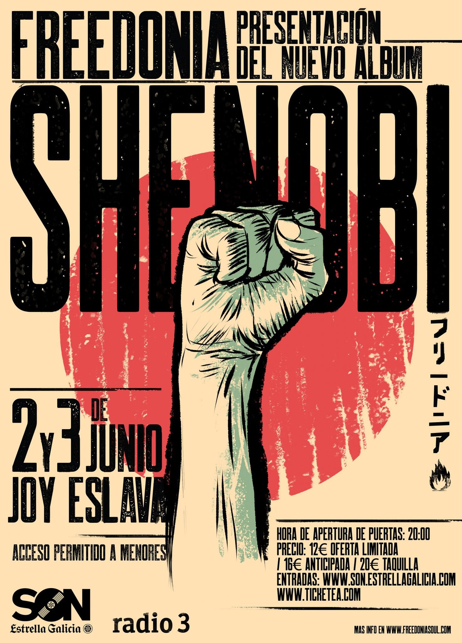 Freedonia – 2 y 3 de junio en Madrid, primeras fechas de presentación de su nuevo disco Shenobi