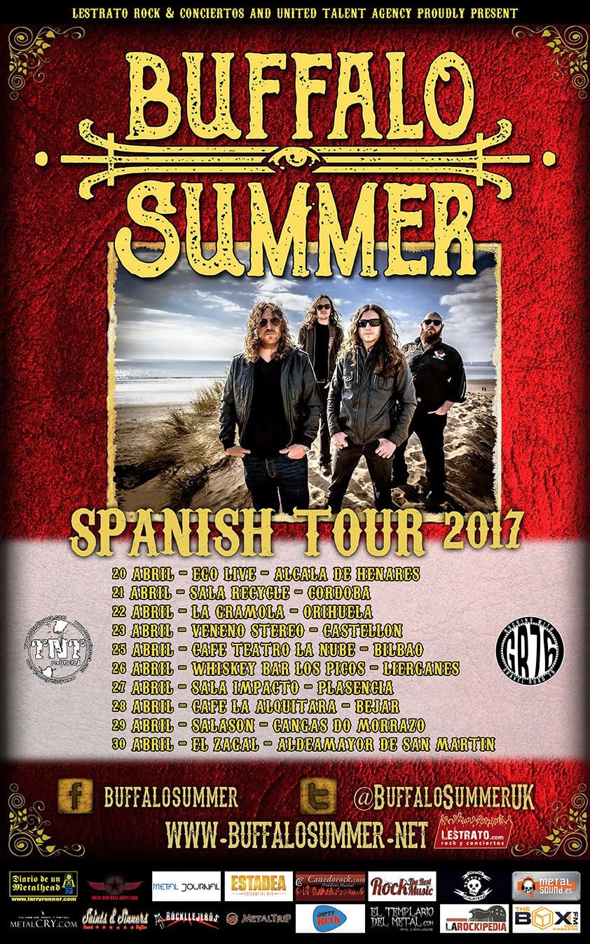 Los galeses Buffalo Summer vuelven a España este mes de abril