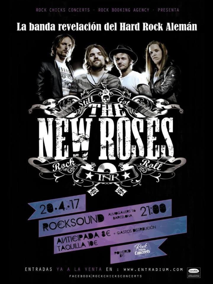 THE NEW ROSES en Barcelona el próximo día 20