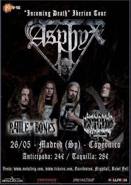 Asphyx en Madrid el próximo día 26