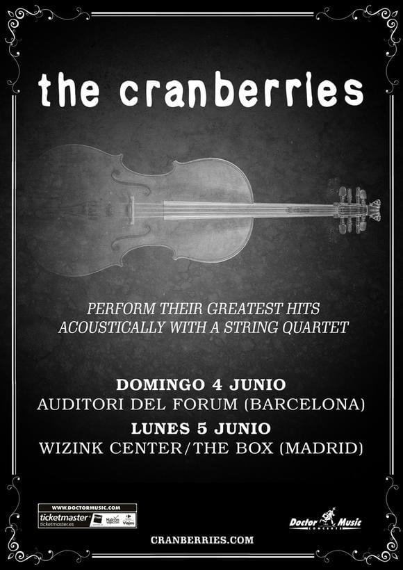 THE CRANBERRIES pospone los conciertos de Barcelona y Madrid