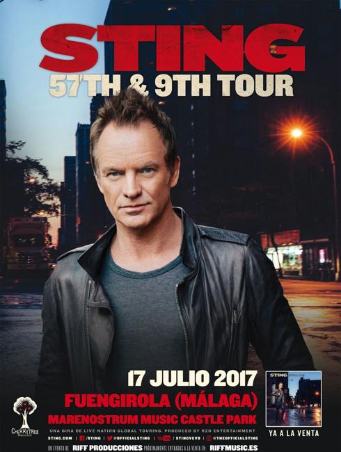 STING en concierto en Fuengirola en julio