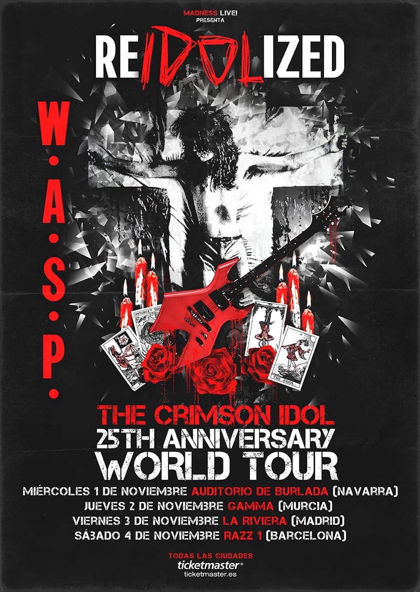 W.A.S.P. de gira por España en noviembre presentando «RE-IDOLIZED»