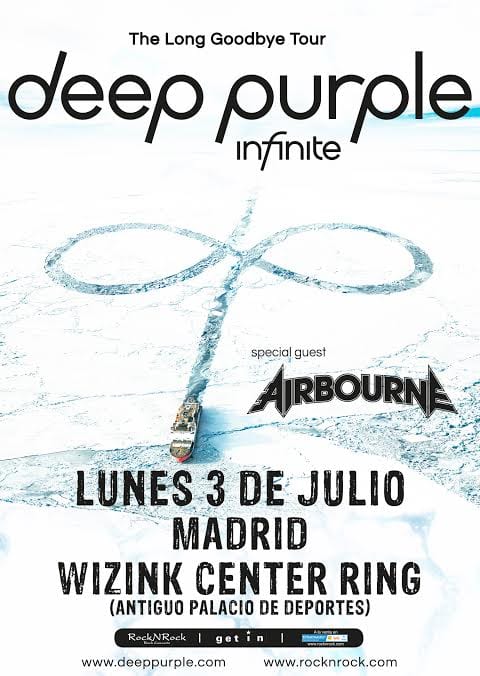 Crónica de DEEP PURPLE + Airbourne en Madrid, WiZink Center , 03/07/2017