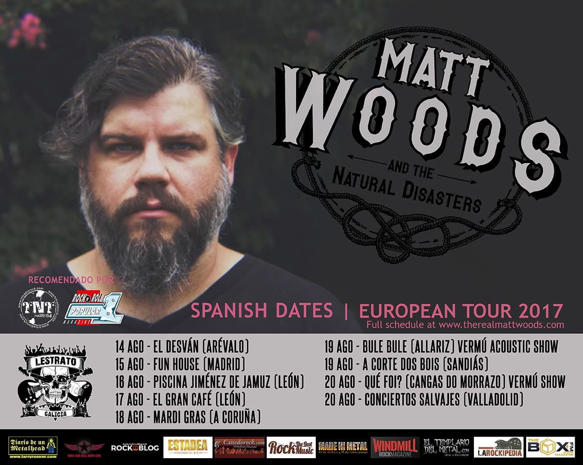Matt Woods estará en agosto de gira por España