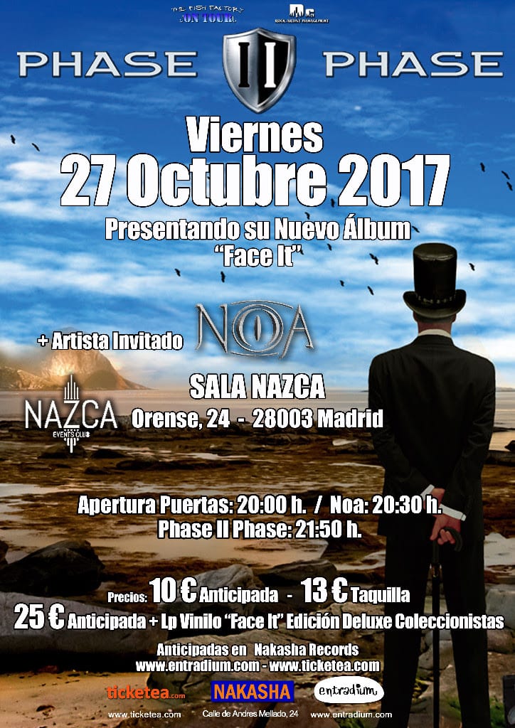 PHASE II PHASE + NOA en Madrid en octubre