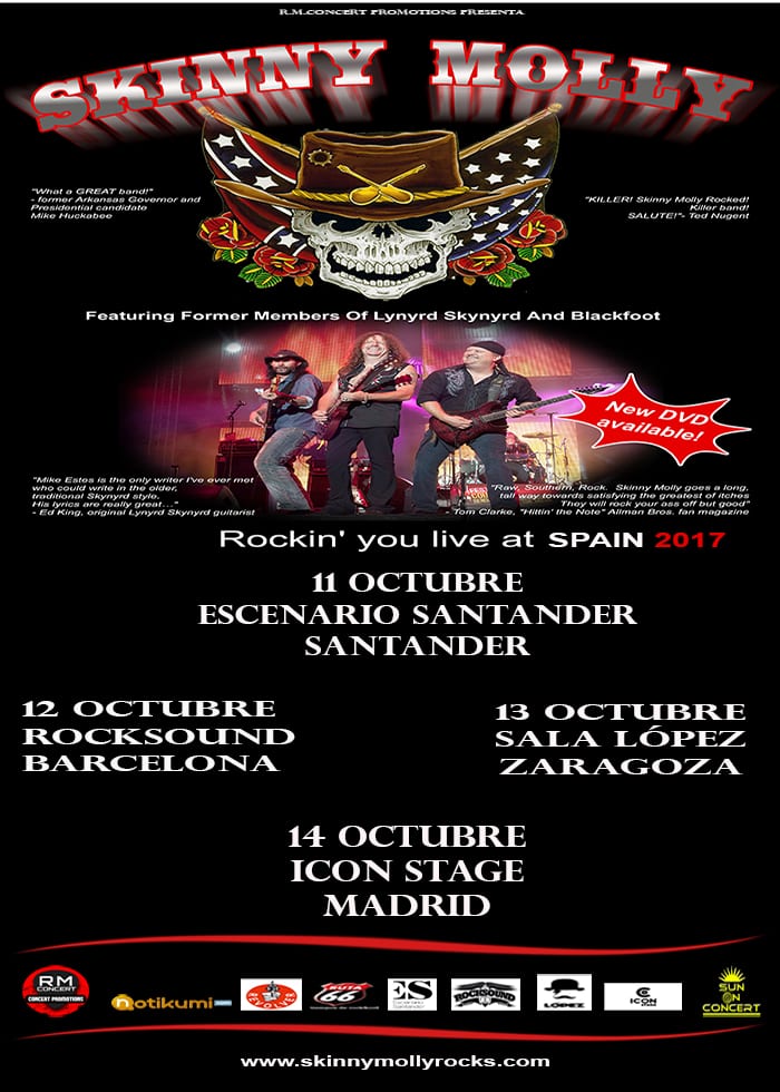 SKINNY MOLLY de gira por España en octubre