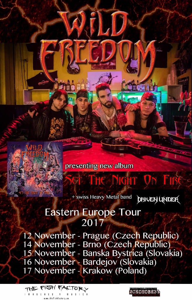 WILD FREEDOM presentan su gira europea «Set the night on fire»