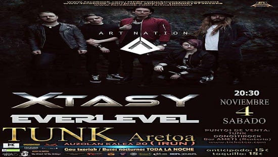 Art Nation + Xtasy + Everlevel – Irún 04 Noviembre – Sala Tunk