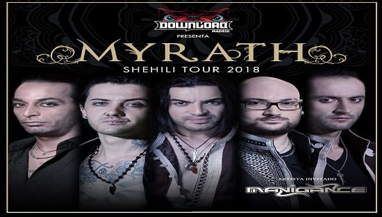 MYRATH actuarán en Madrid y Barcelona el próximo mes de marzo de 2018