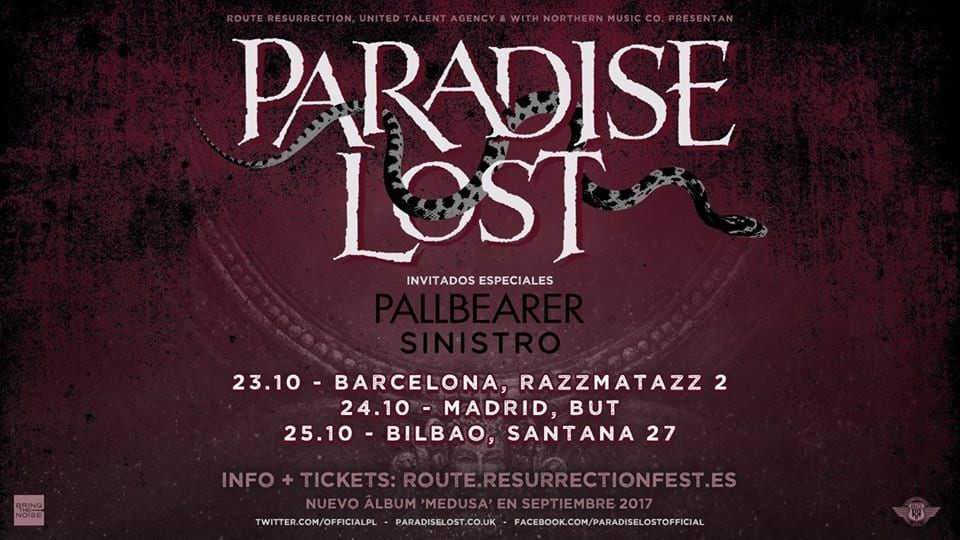PARADISE LOST de gira por España este mes