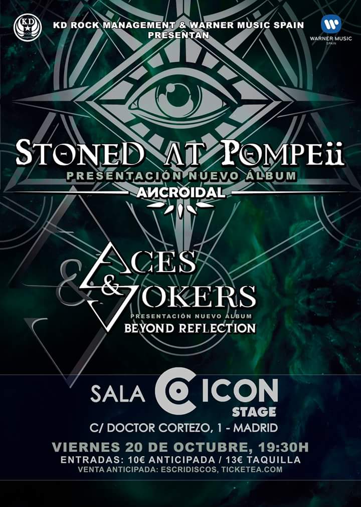 Stoned At Pompeii y Aces & Jokers en Madrid el próximo viernes