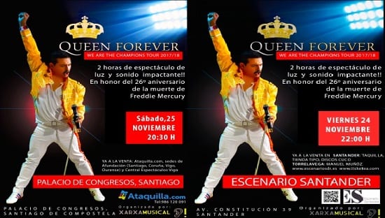 Queen Forever hoy y mañana en Santander y Santiago de Compostela