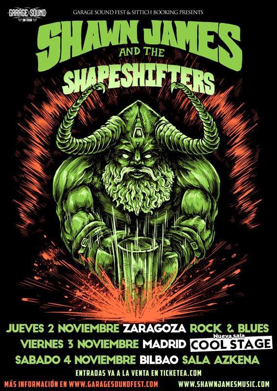 Shawn James & Shapeshifters de gira por España en noviembre